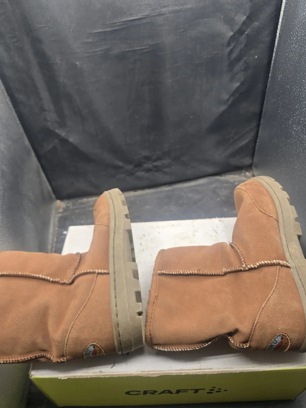 Emu Chestnut Brown Suede Shearling-Lined Winter Boots
